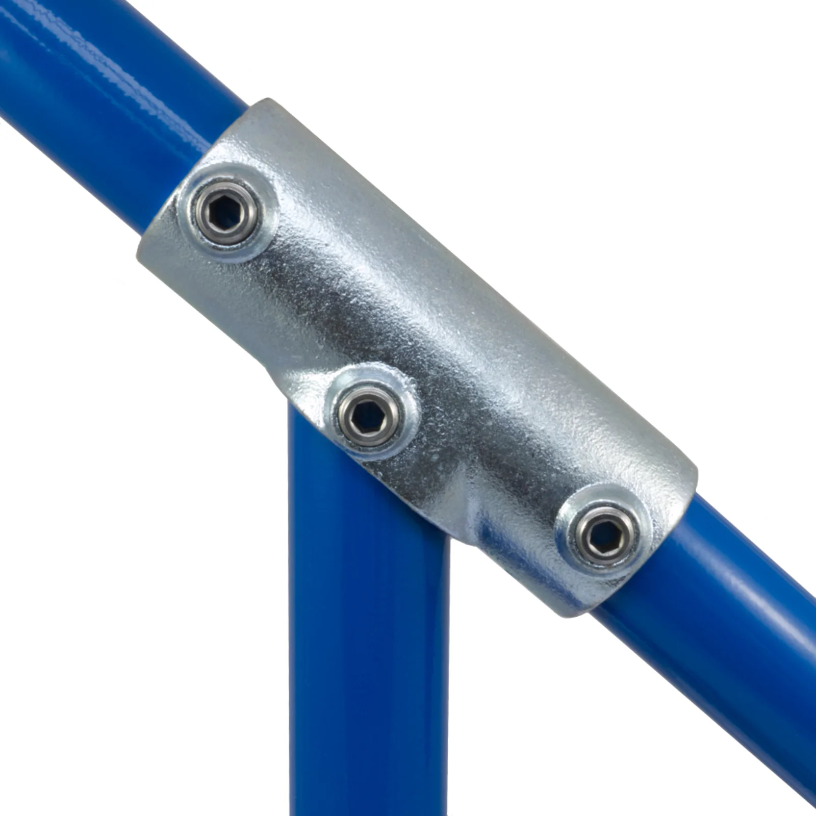 Adjustable Long Tee for Galvanised Pipe 30°-45° (Interclamp Code 127) - Image 3