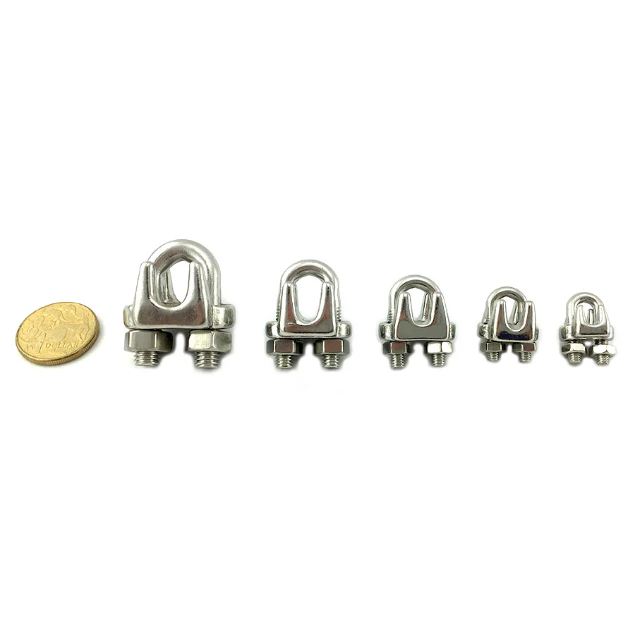 Cable Clamp - Stainless Steel - 8mm - Image 3