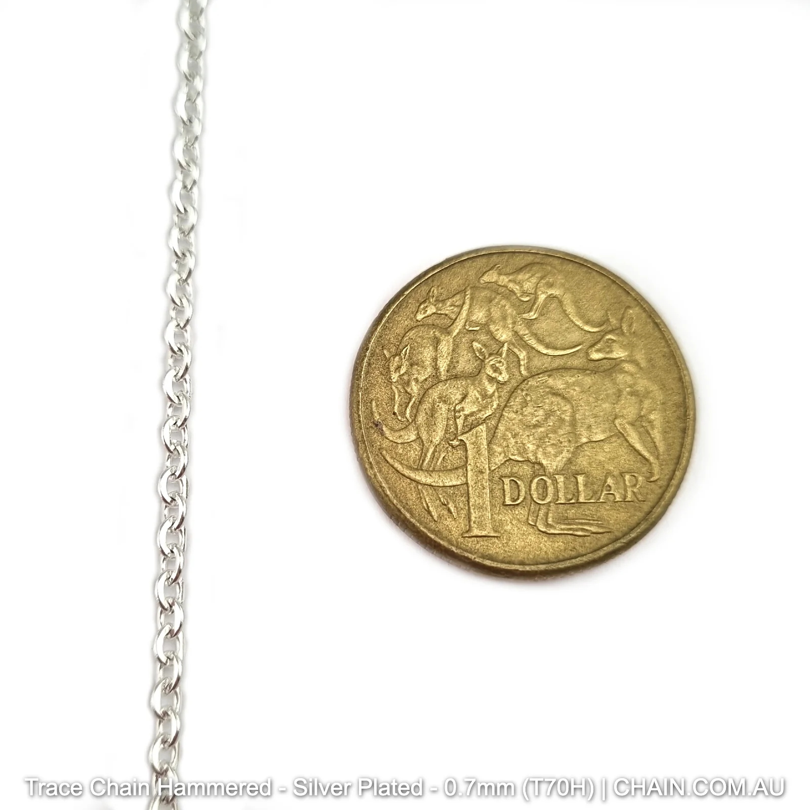 Trace Chain Hammered - Silver Plated -25m - Image 11