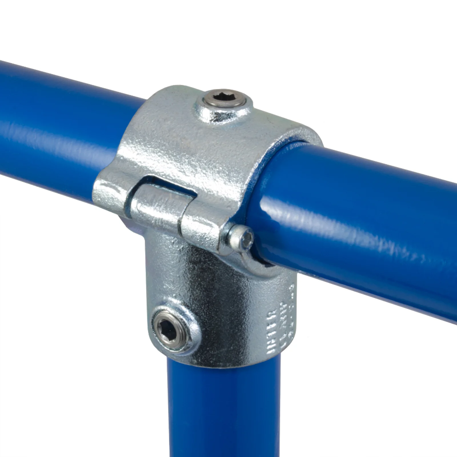Split T / Tee Clamp for Galvanised Pipe (Interclamp Code 136) - Image 3